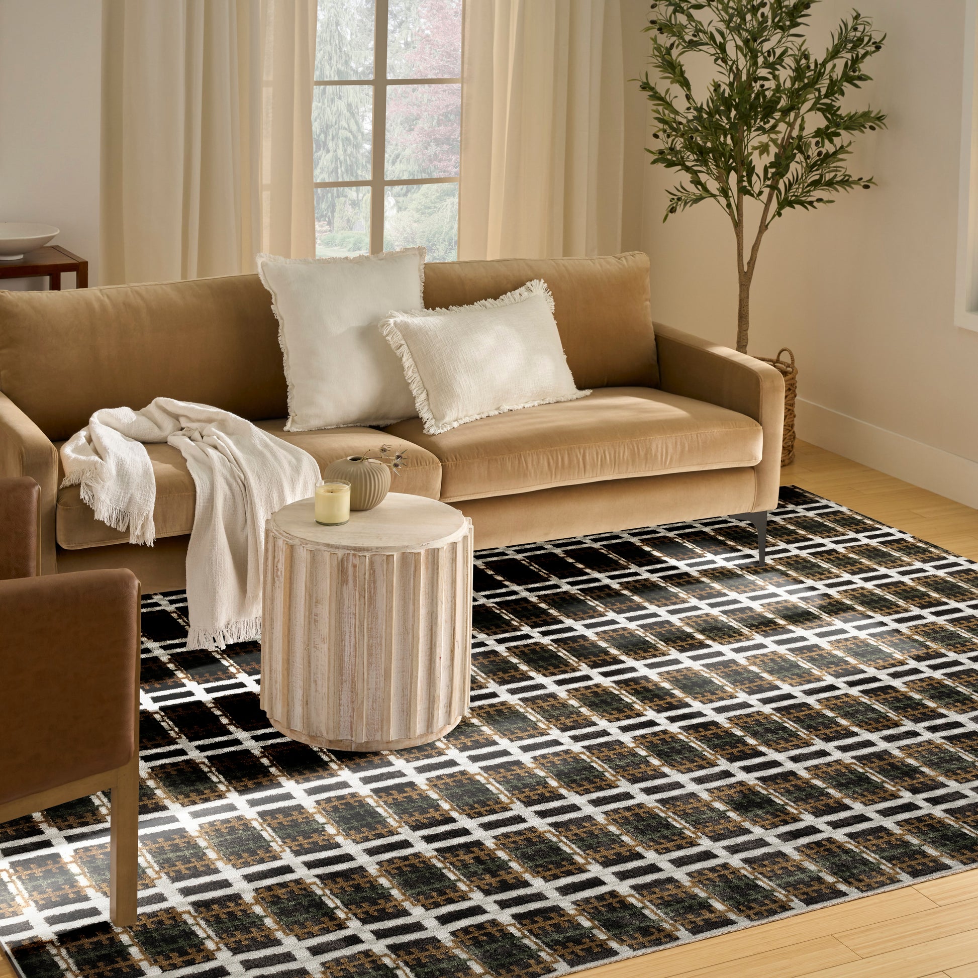 Nourison Home Nordic  Charcoal Multicolor  Contemporary