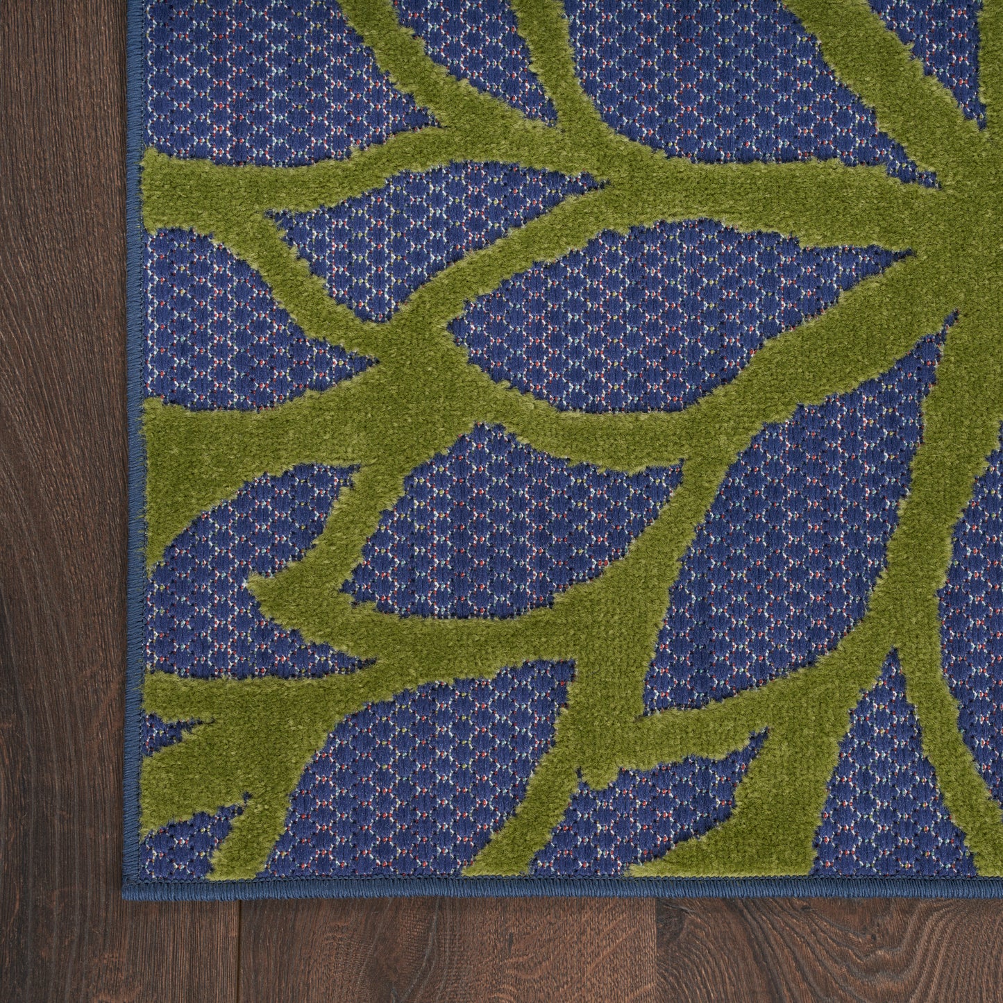 Nourison Home Aloha  Navy Multicolor  Contemporary