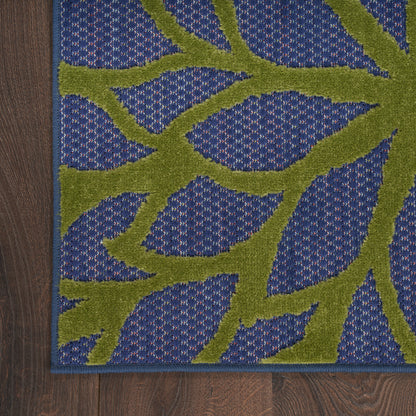 Nourison Home Aloha  Navy Multicolor  Contemporary