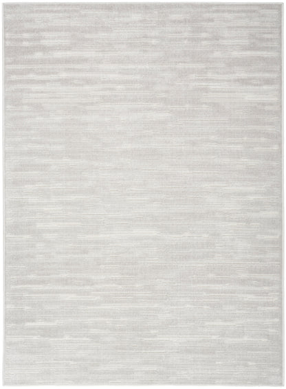 Nourison Home Care Free CAF04 Light Grey Contemporary Loom-woven Rug