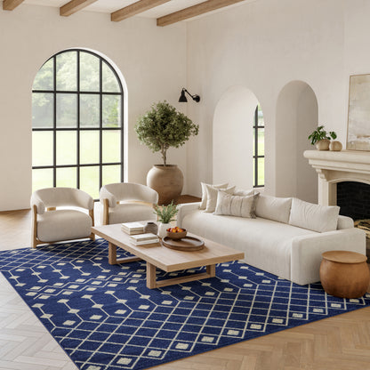 Nourison Home Grafix  Navy  Transitional