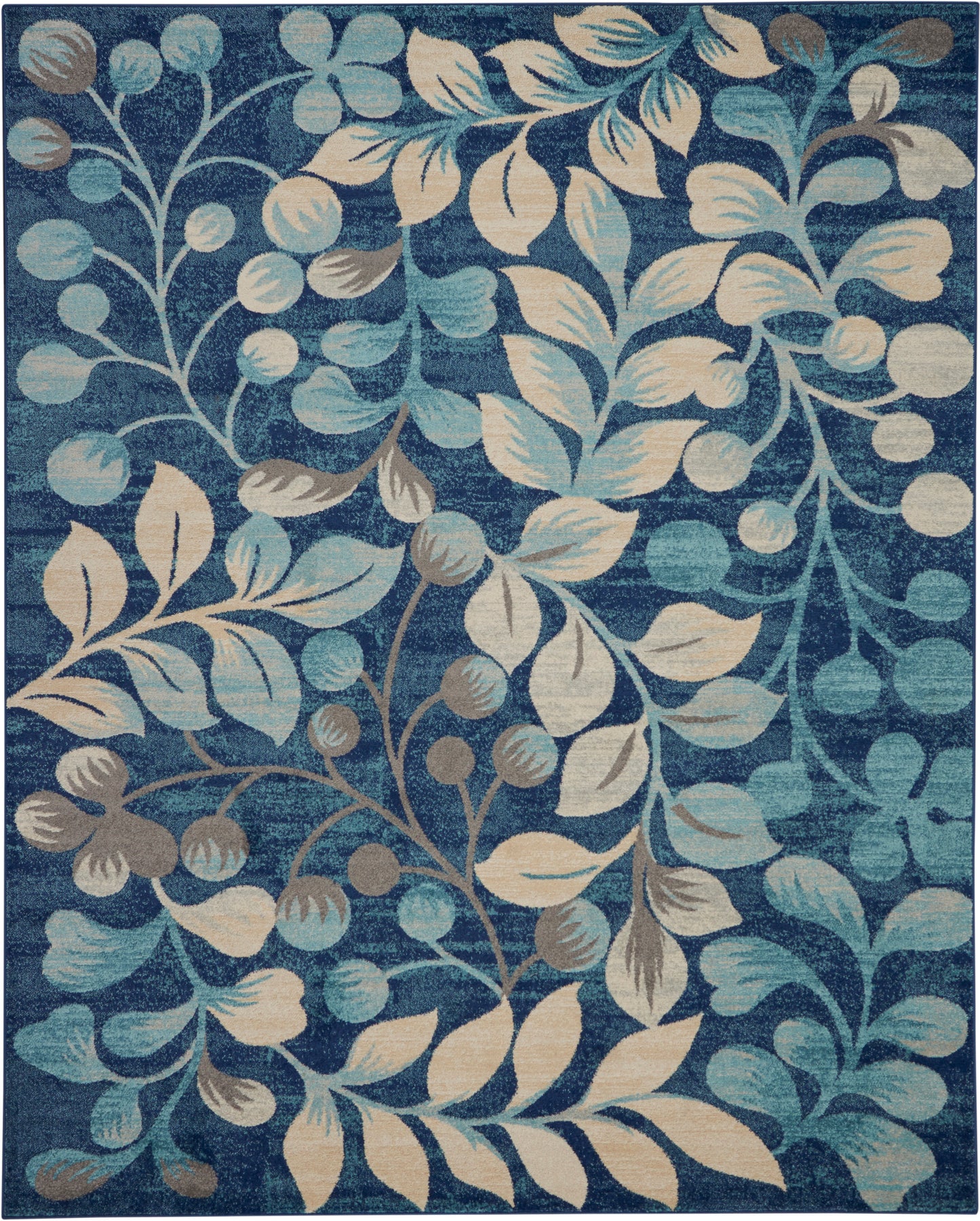 Nourison Home Tranquil TRA03 Navy Contemporary Power-loomed Rug