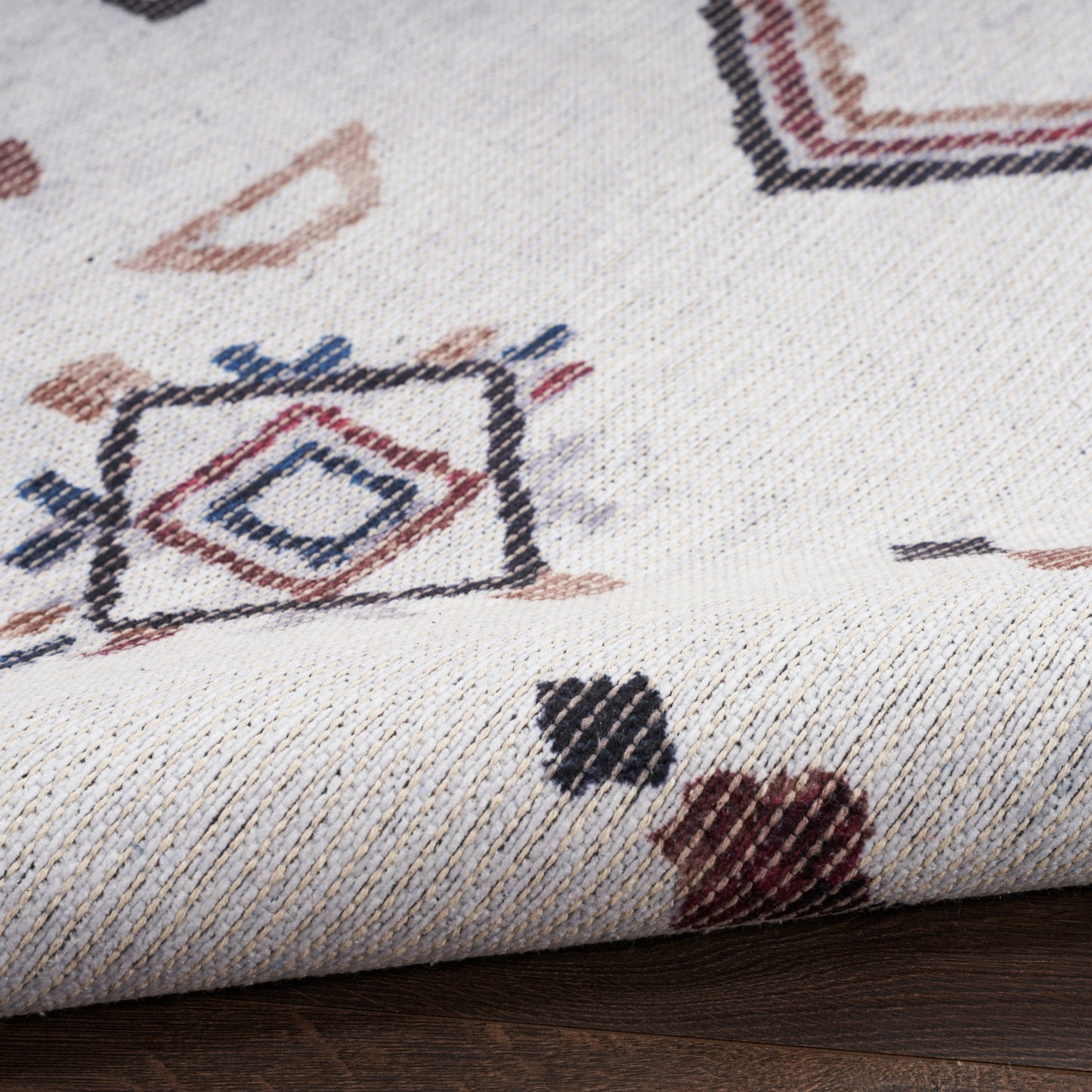 Nourison Home New Concept Washables  Ivory Multicolor  Contemporary