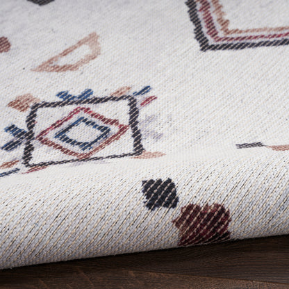 Nourison Home New Concept Washables  Ivory Multicolor  Contemporary