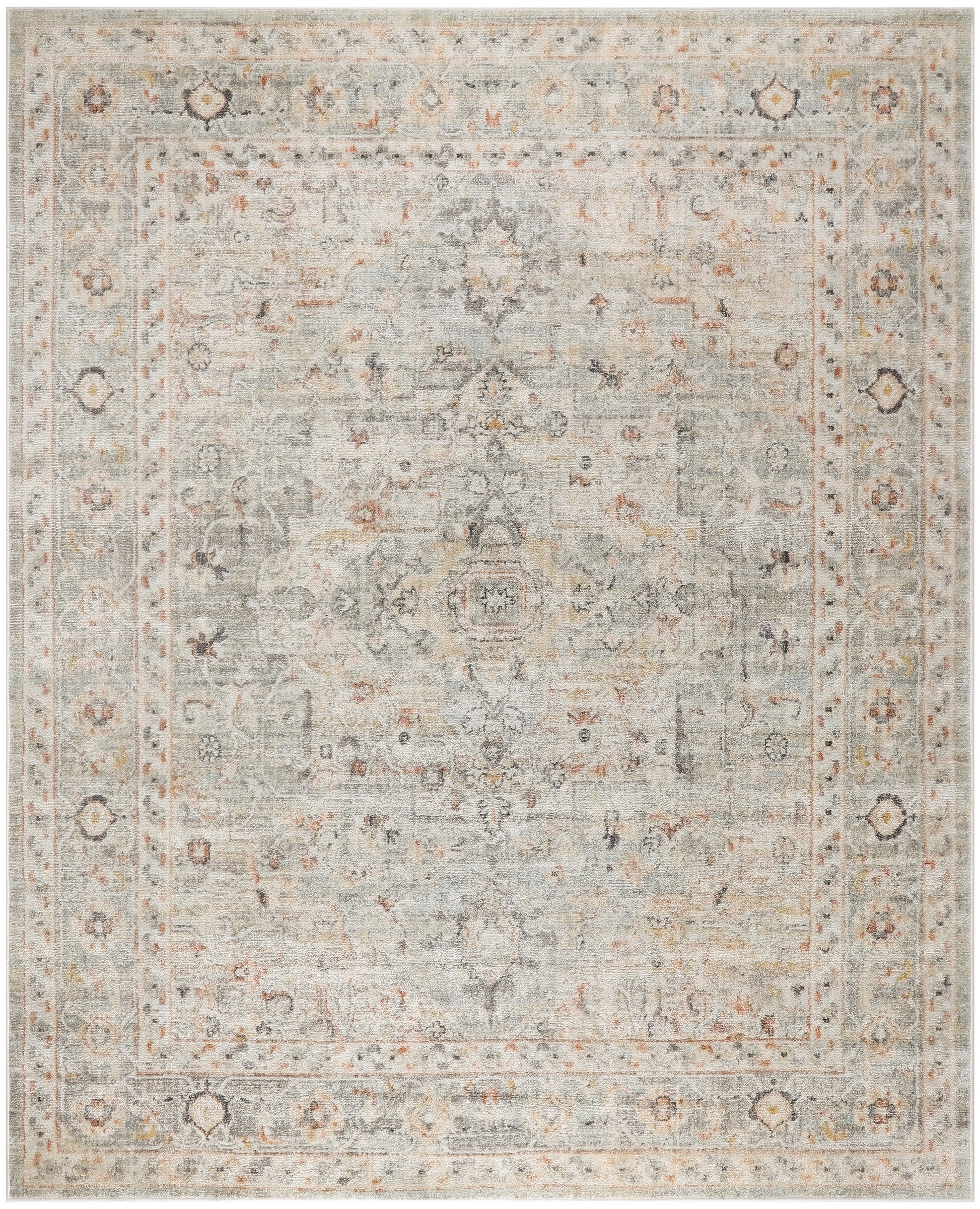 Nourison Home Oushak Home  Light Grey  Traditional