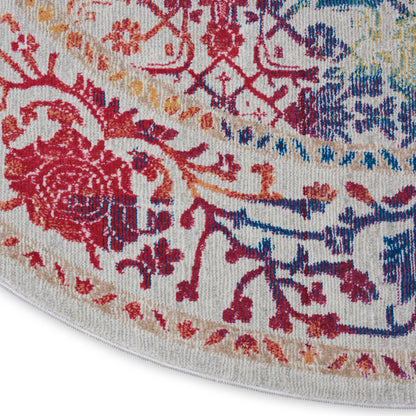 Nourison Home Ankara Global  Ivory Multicolor  Transitional