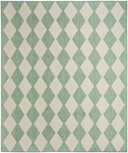 Nourison Home Positano POS04 Blue Green Contemporary Power-loomed Rug