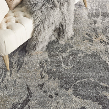 Nourison Home Fusion  Beige Grey  Contemporary