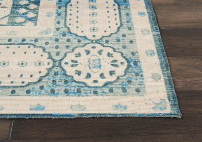 Nourison Home Madera  Teal  Transitional