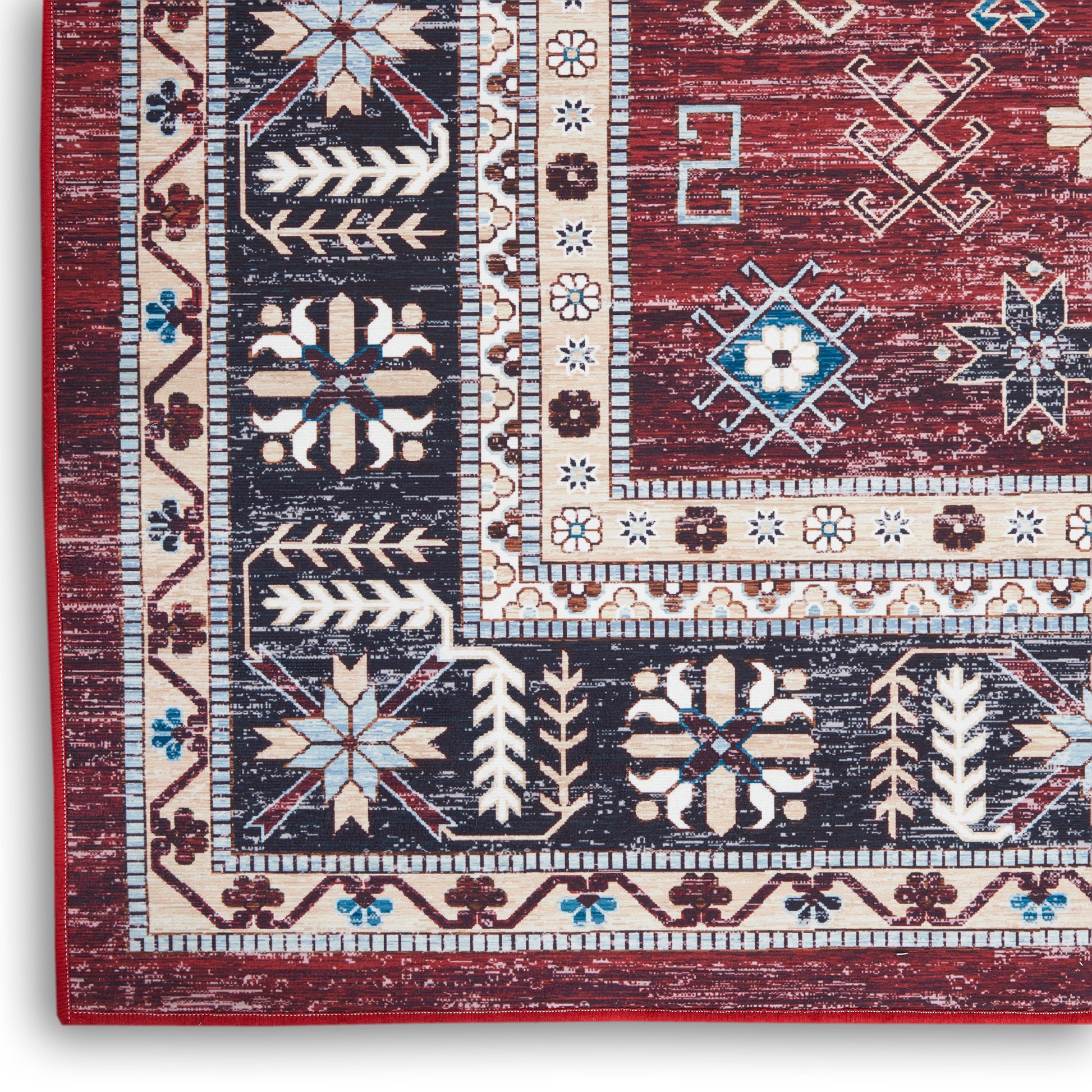 Nourison Home Fulton  Red  Traditional