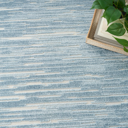 Nourison Home Care Free  Blue  Contemporary