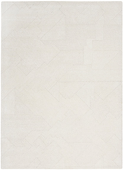 Michael Amini Ma30 Star SMR01 Ivory Contemporary Hand Tufted Rug