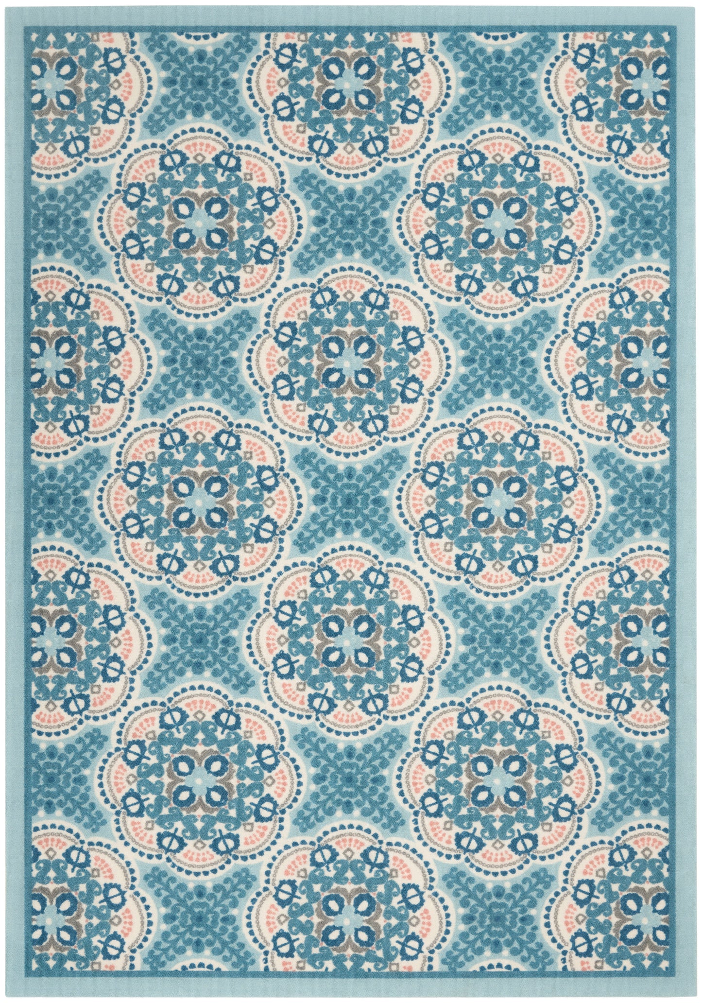 Waverly Sun N Shade SND90 Blue Contemporary Power-Loomed Rug