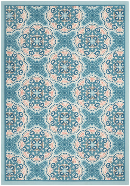 Waverly Sun N Shade SND90 Blue Contemporary Power-Loomed Rug