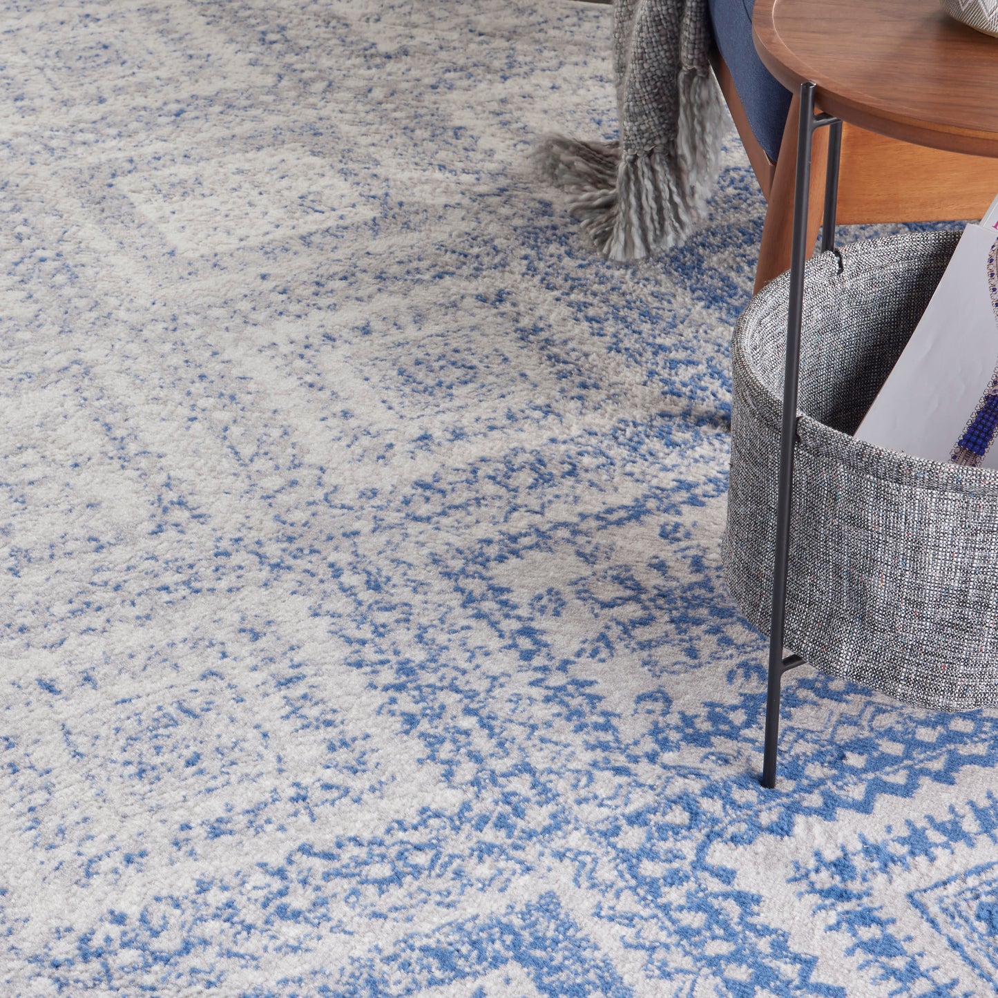 Nourison Home Whimsicle  Ivory Blue  Contemporary