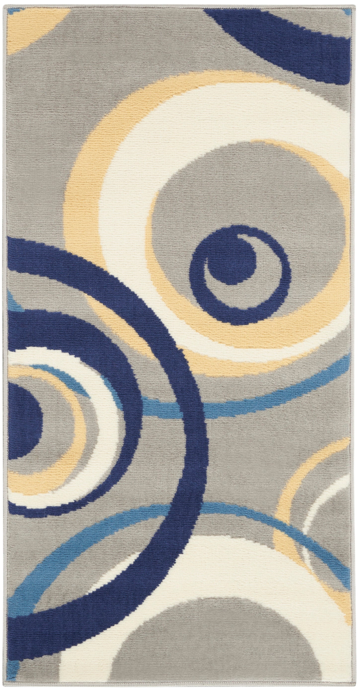 Nourison Home Grafix GRF21 Grey Contemporary Power-loomed Rug