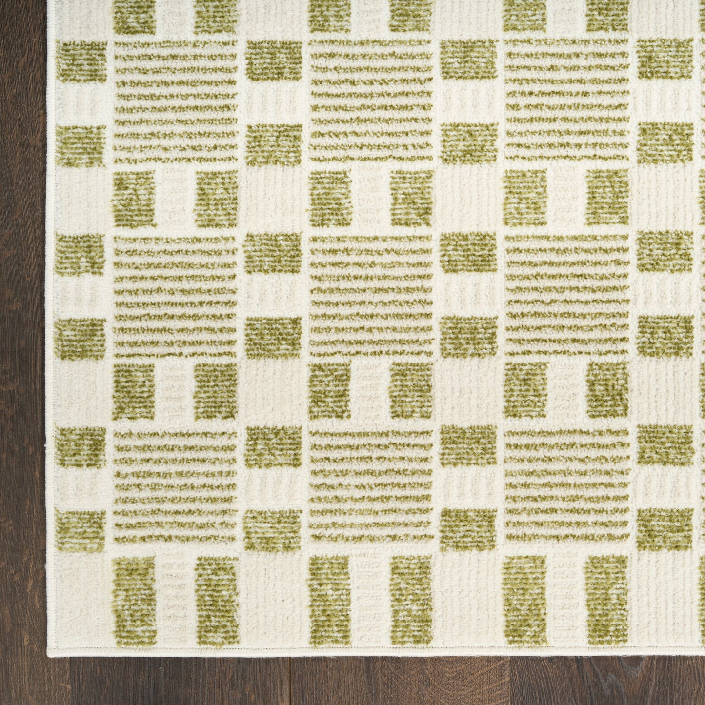 Nourison Home Nordic  Green  Contemporary