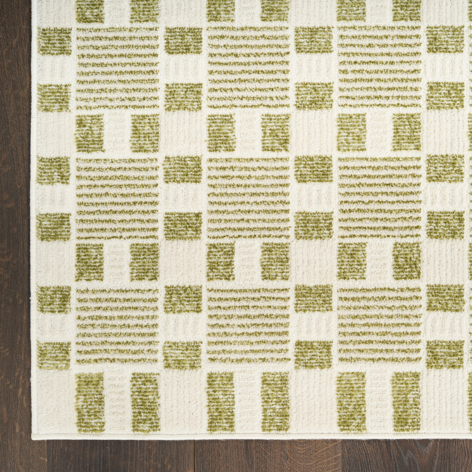 Nourison Home Nordic  Green  Contemporary