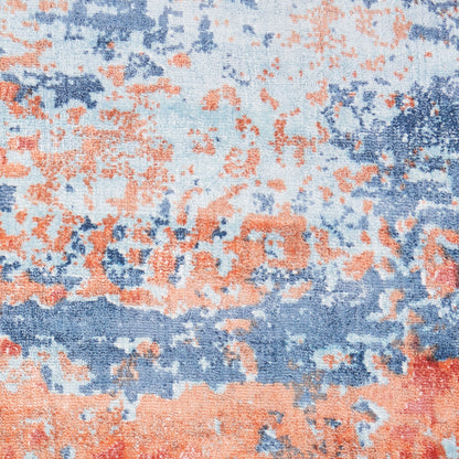 Nourison Home Safari Dreams  Blue Brick  Contemporary