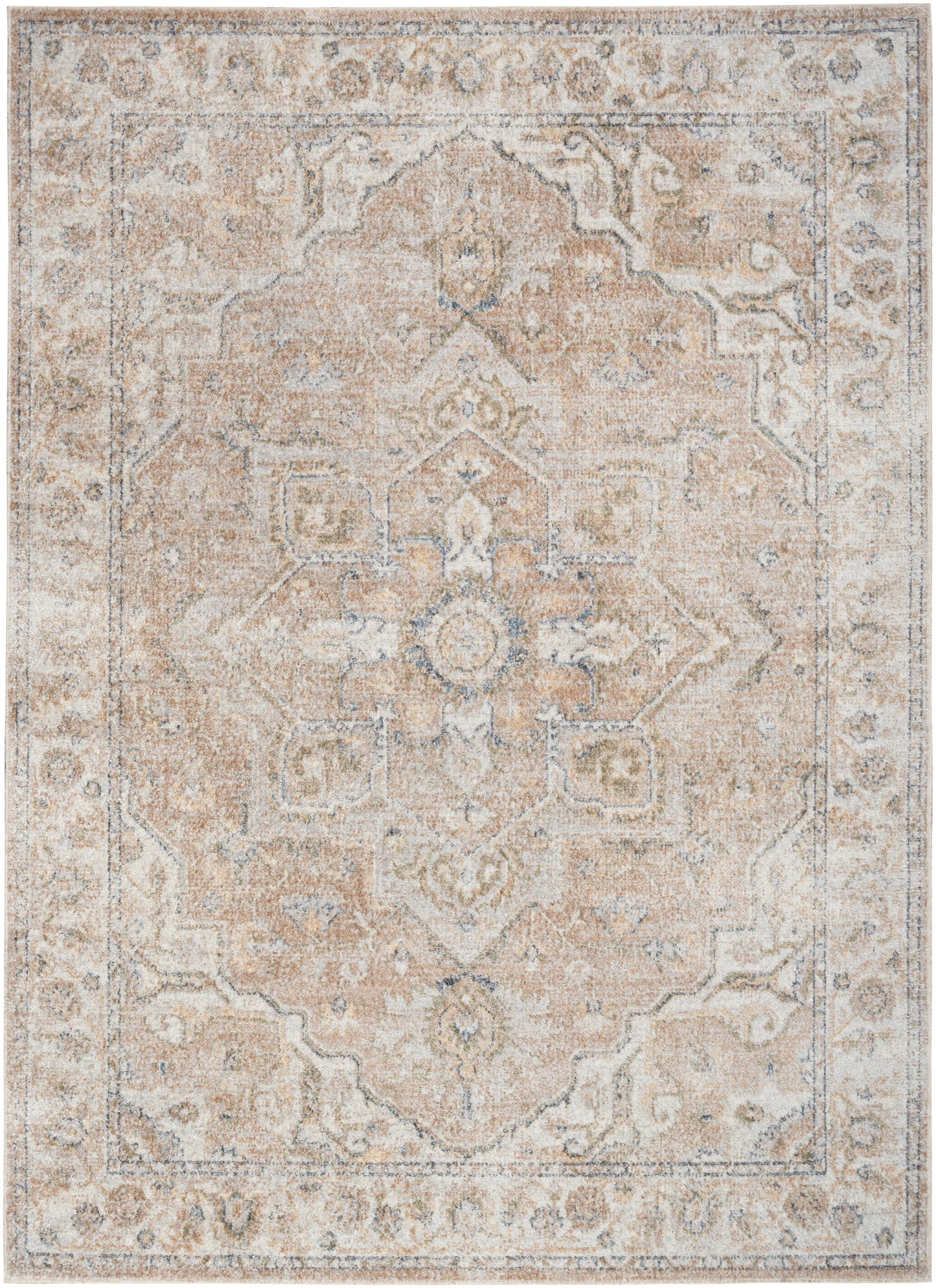 Nourison Home Astra Machine Washable ASW12 Beige Traditional Power-loomed Rug