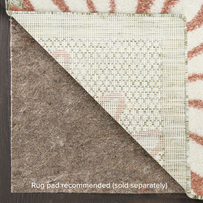 Nourison Home Aloha  Sage Rose  Contemporary