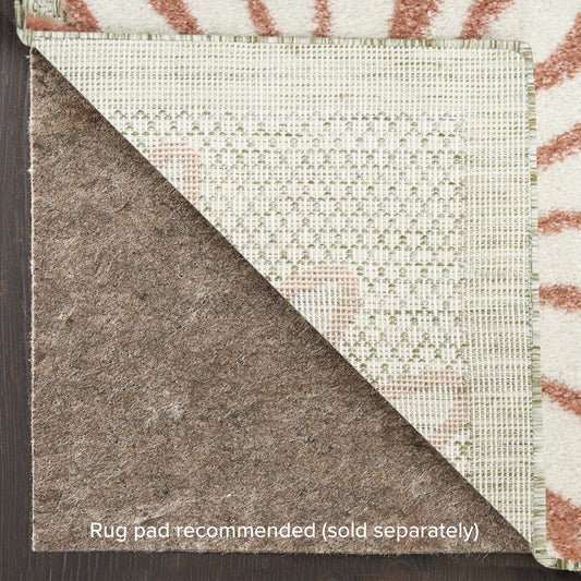 Nourison Home Aloha  Sage Rose  Contemporary