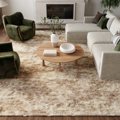 Nourison Home Dreamy Shag  Ivory Dark Beige  Contemporary