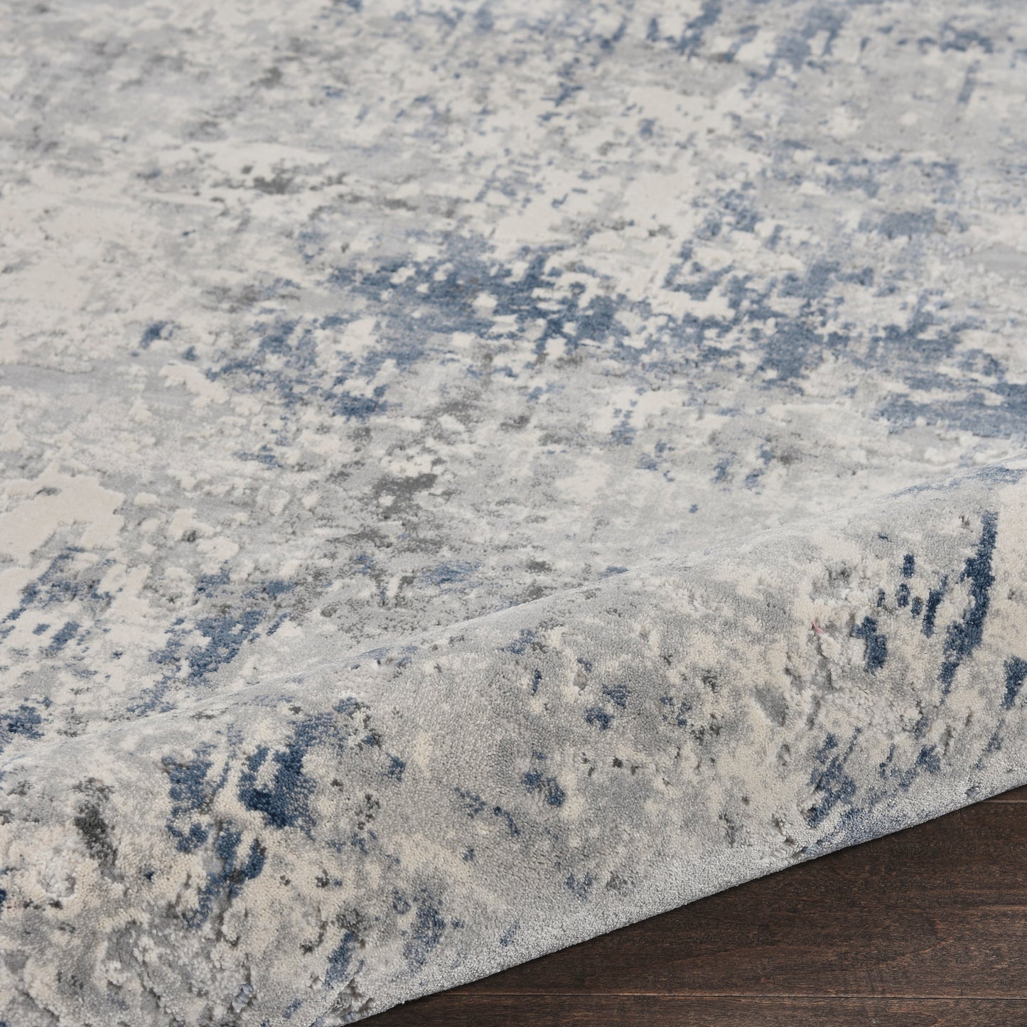 Nourison Home Rustic Textures  Ivory Grey Blue  Contemporary