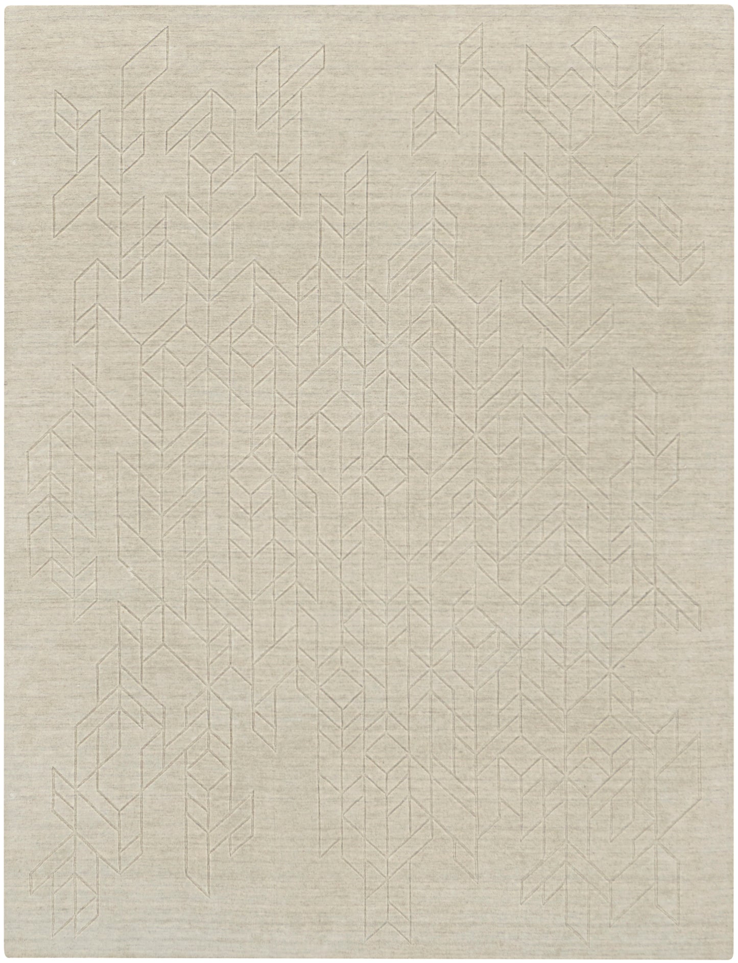 Nourison Home Alessia ALE01 Ivory Contemporary Hand Knotted Rug