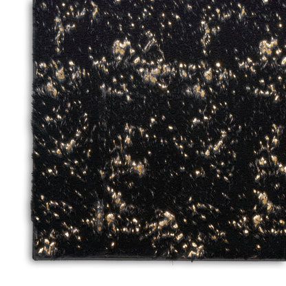 Nourison Home Cozy Shimmer  Black Gold  Contemporary