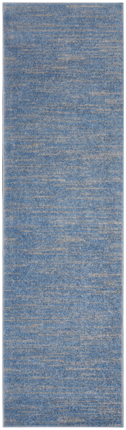 Nourison Home Nourison Essentials NRE01 Blue Grey Contemporary Power-loomed Rug