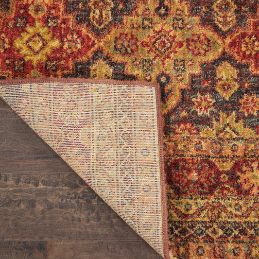 Nourison Home Jewel  Blue Red  Traditional