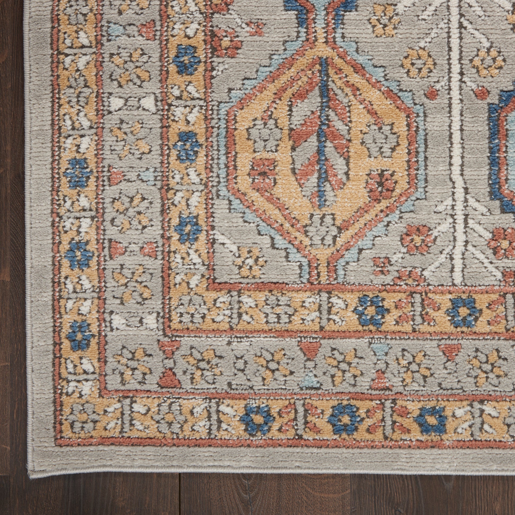 Nourison Home Quarry  Grey Multicolor  Contemporary