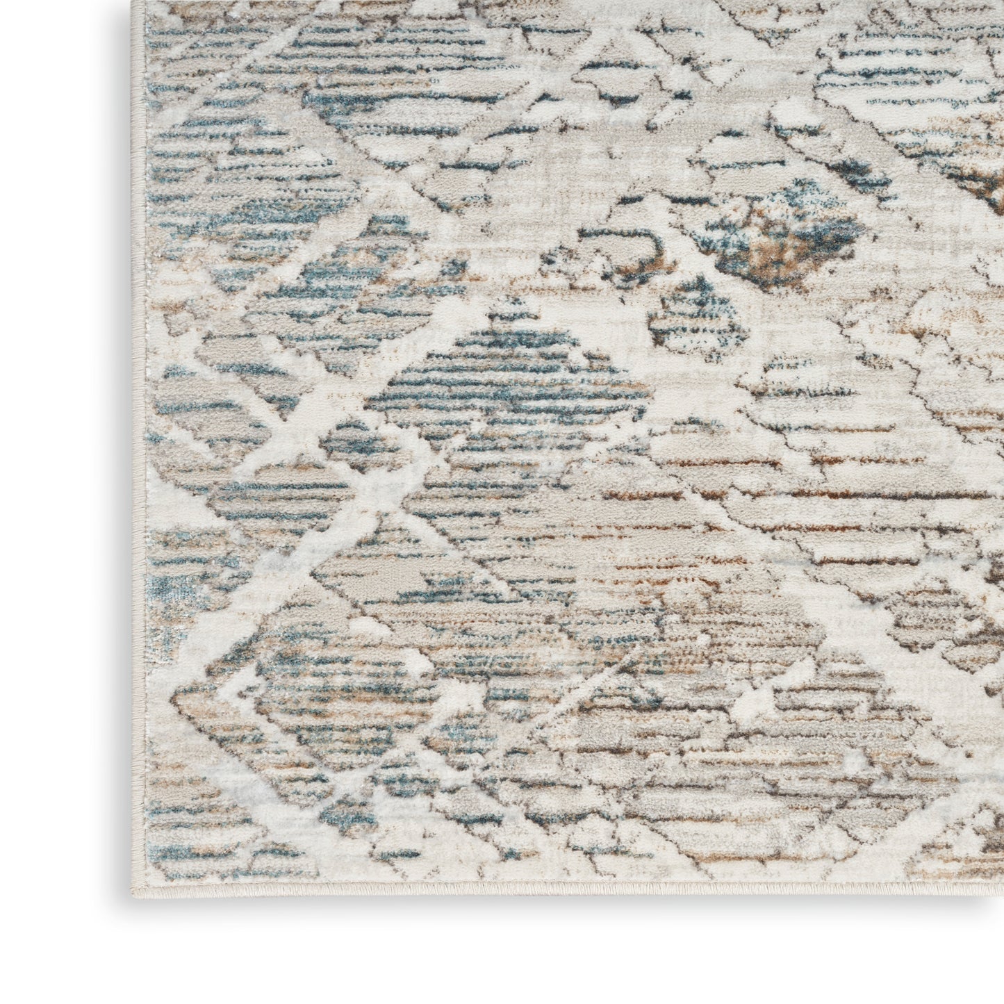 Nourison Home Glitz  Grey Multicolor  Contemporary