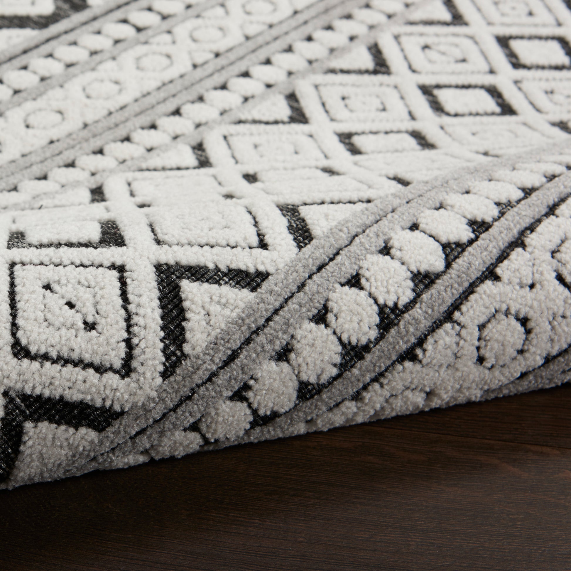 Nourison Home Key Largo  Dark Grey  Transitional