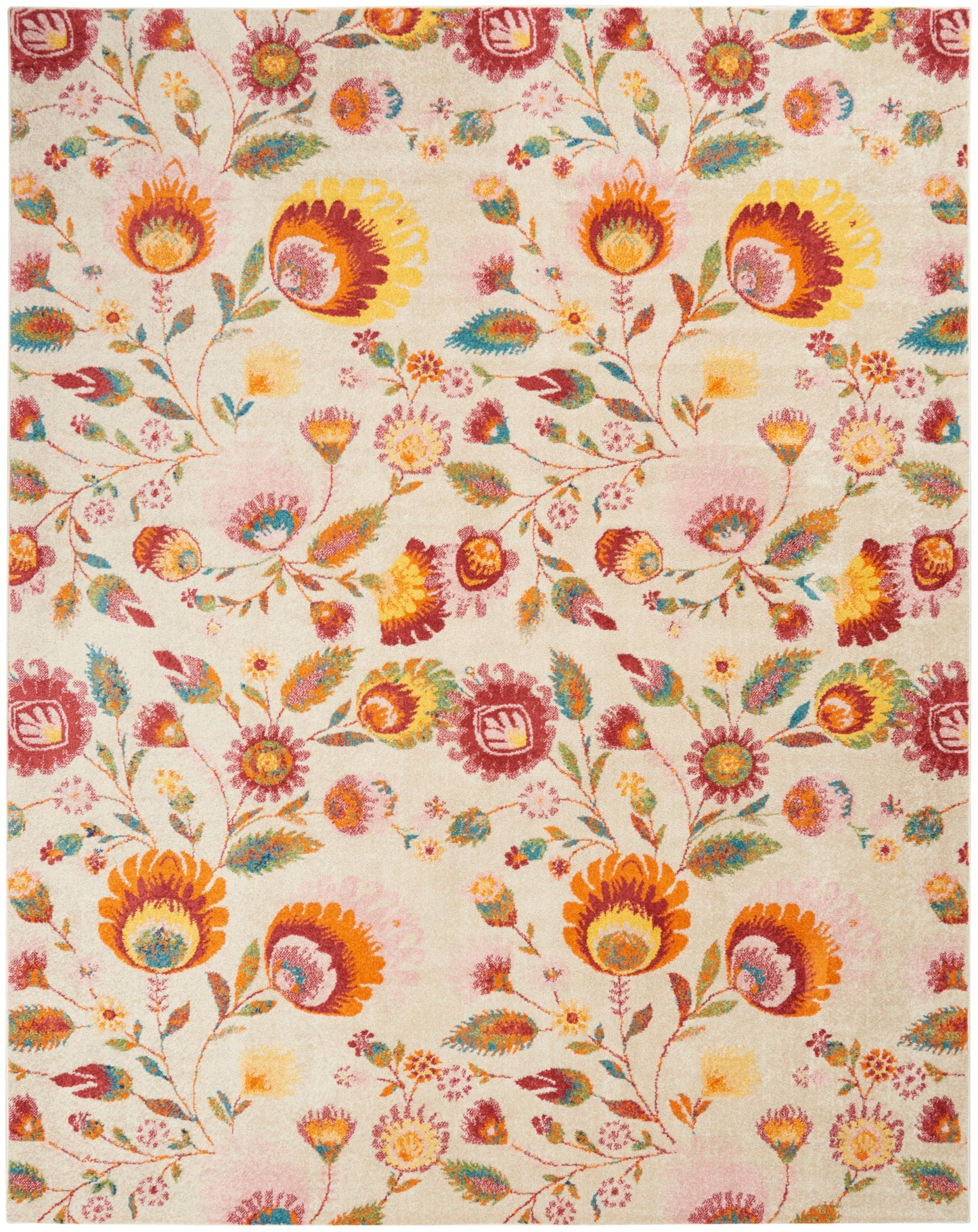 Nourison Home Allur  Ivory Multicolor  Contemporary