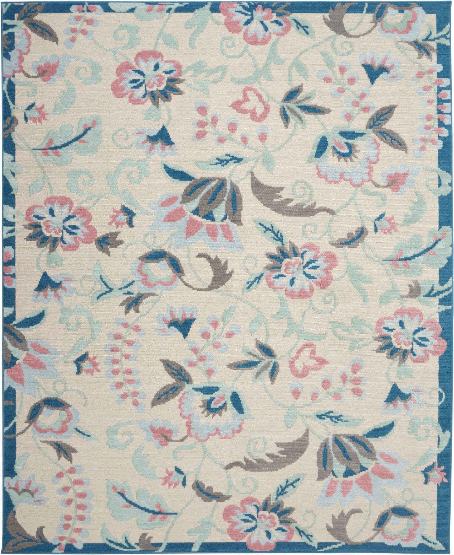 Nourison Home Jubilant  Ivory Multicolor  Contemporary