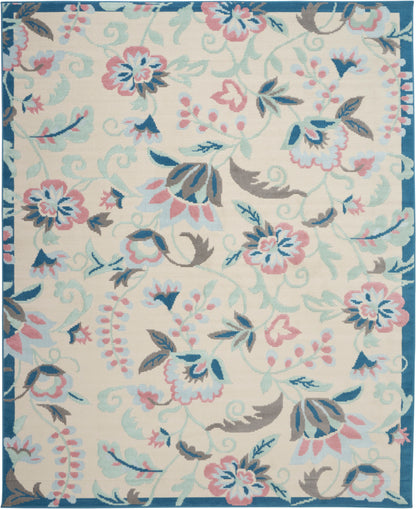 Nourison Home Jubilant  Ivory Multicolor  Contemporary