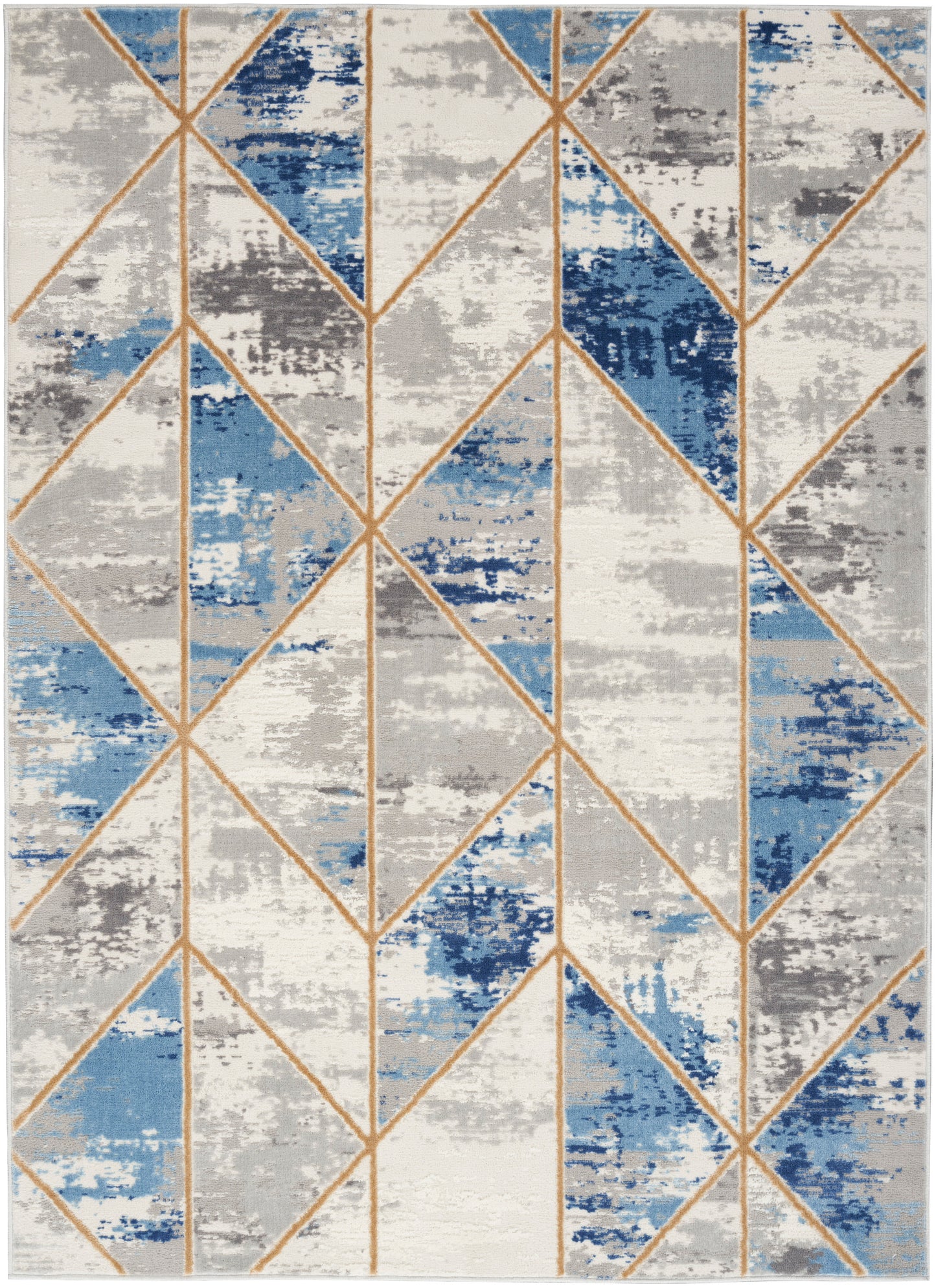Nourison Home Elation ETN12 Grey Multicolor Contemporary Power-loomed Rug