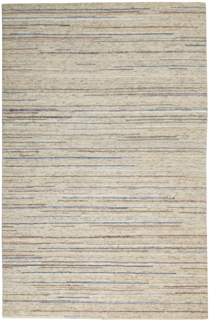 Nourison Home Plateau PAE01 Ivory Contemporary Knotted Rug