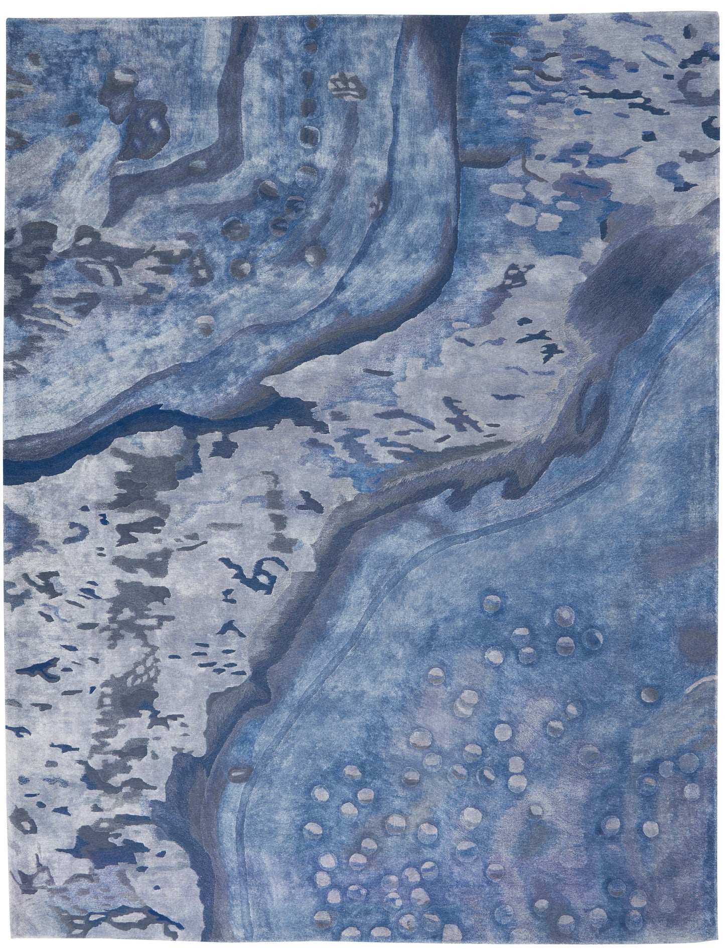 Nourison Home Prismatic PRS05 Blue Contemporary Hand Tufted Rug