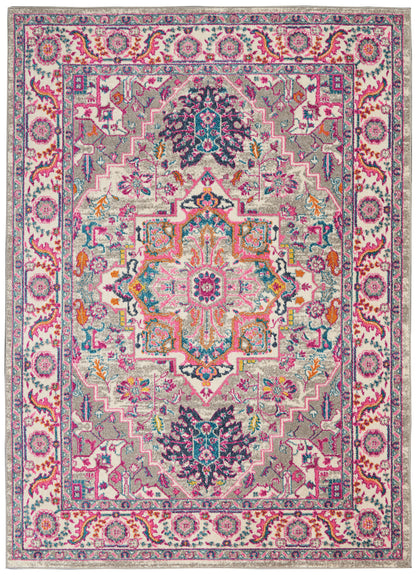 Nourison Home Passion PSN20 Light Grey Pink Transitional Power-loomed Rugs