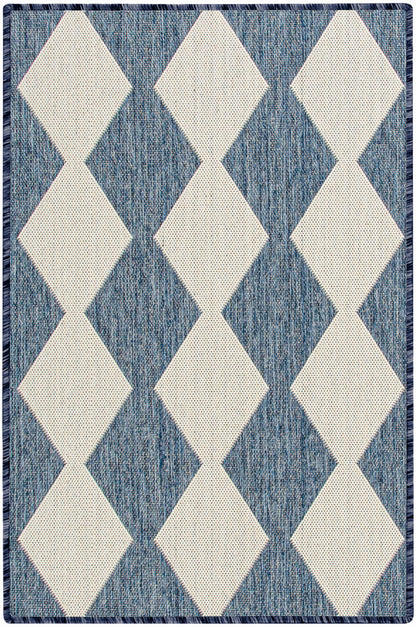 Nourison Home Positano POS04 Navy Blue Contemporary Power-loomed Rug