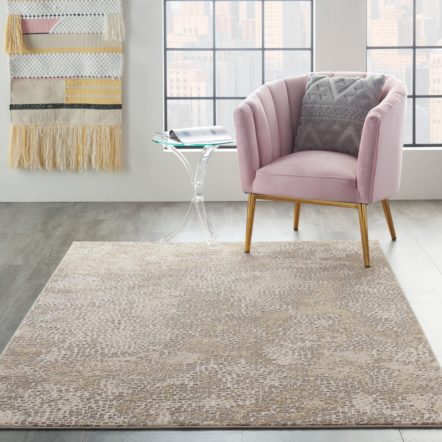 Michael Amini MA90 Uptown  Beige Grey  Contemporary