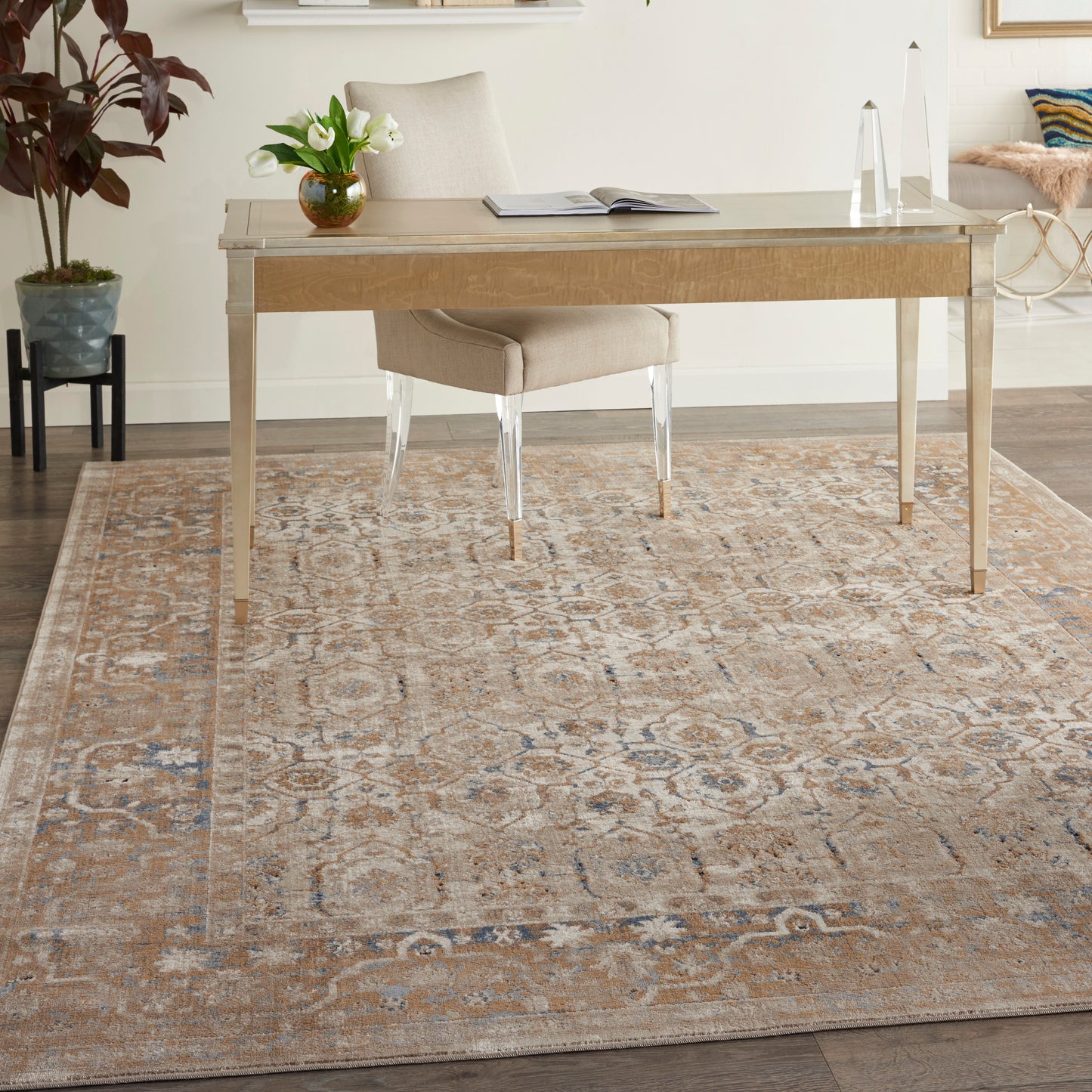 Nourison Home Malta  Taupe  Traditional