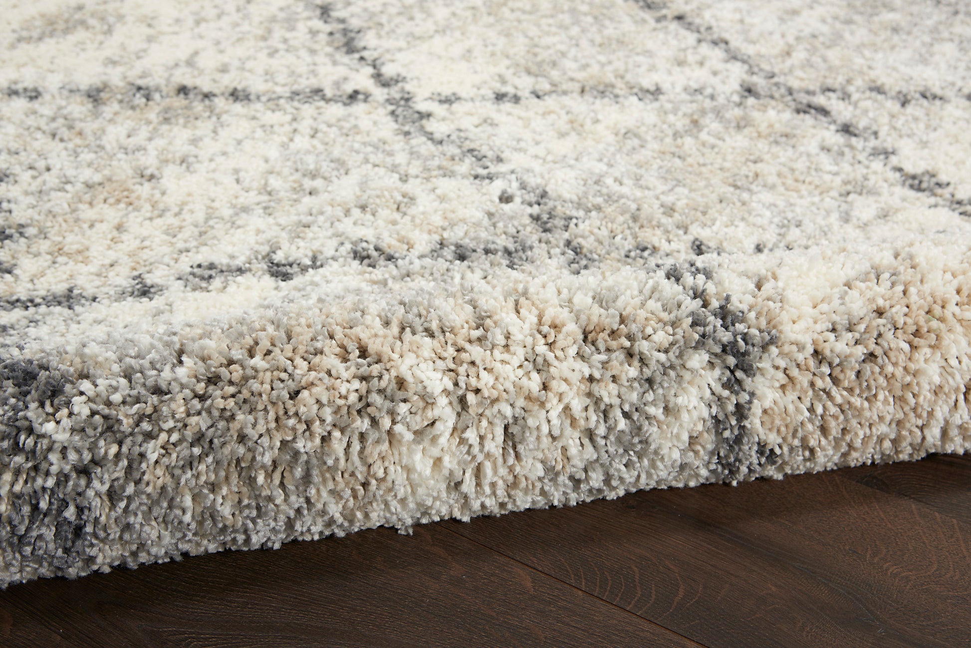 Nourison Home Oslo Shag  Ivory Grey  Contemporary