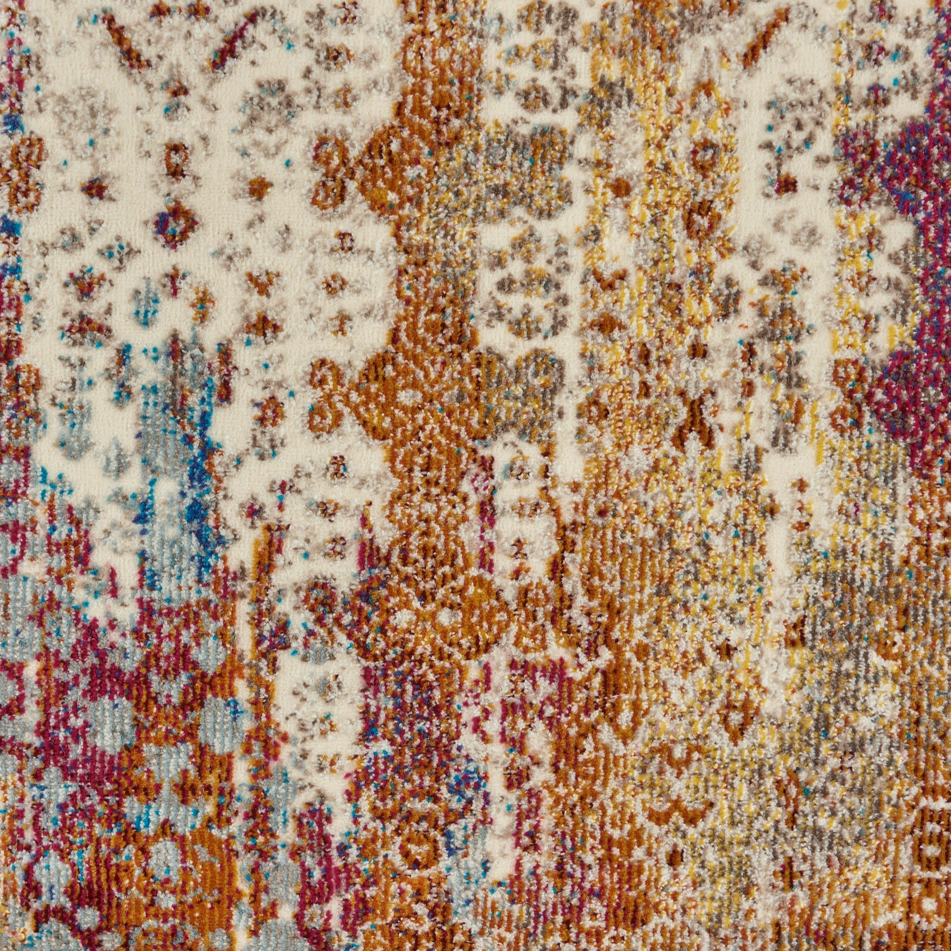 Nourison Home Radiant  Ivory Multicolor  Transitional