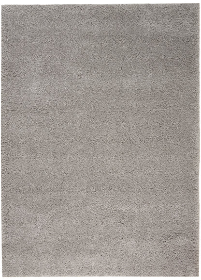 Nourison Home Malibu Shag MSG01 Silver Grey Contemporary Power-loomed Rug