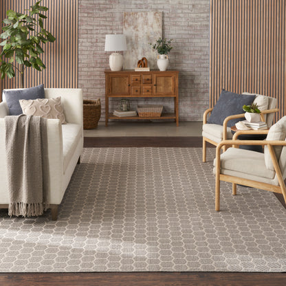 Nourison Home Twist Reversible  Grey  Contemporary