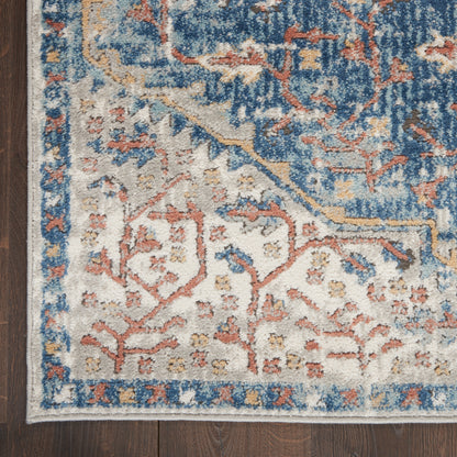 Nourison Home Quarry  Blue Grey  Traditional